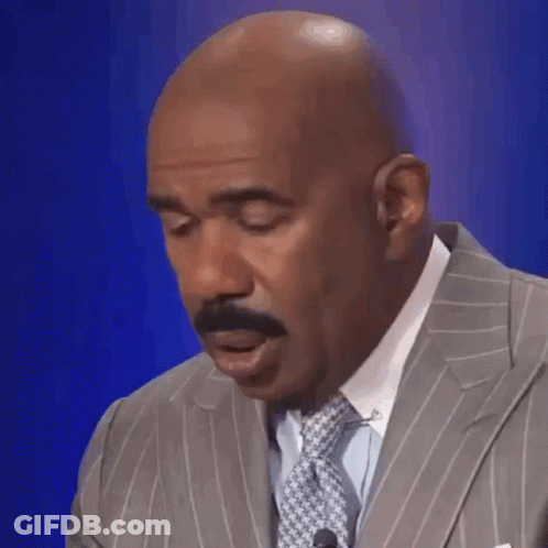 Bald Man With Mustache Making Funny Face GIF