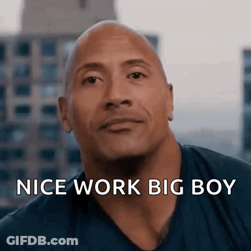 Bald Man With Nice Work Big Boy GIF