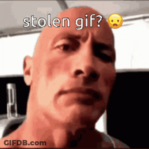Bald Man With Stolen Gif Text GIF
