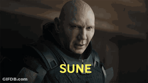 Bald Man With Sune In Yellow GIF