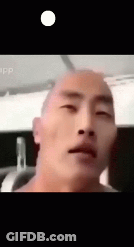 Bald Man With White Circle On Face GIF