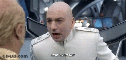 Bald Men In White Uniforms Saying How Bout No GIF