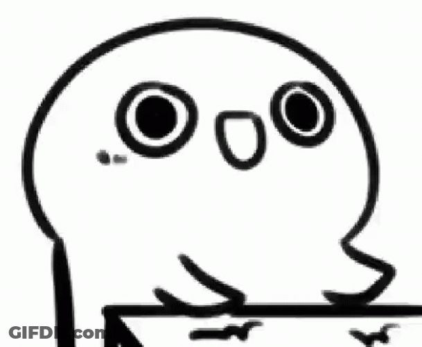 Bald Sticker Hyperventilating GIF