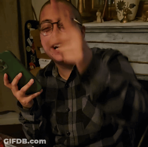 Bald Woman Flannel Woman Arguing GIF
