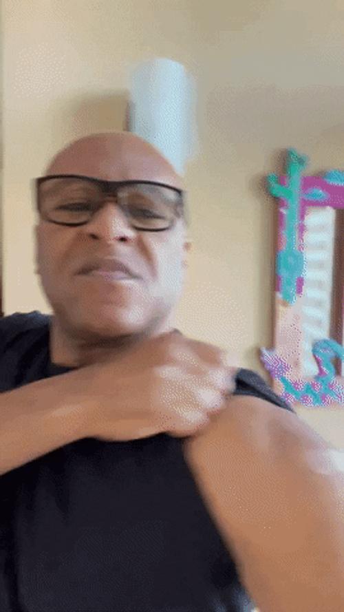 Bald Woman That Got Vaccinated Is Hurt GIF