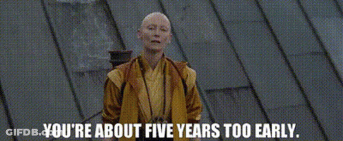 Bald Woman You're About Five Years Too Early GIF