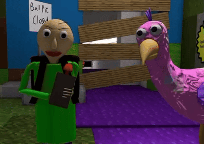 Baldi Basics And Op Bird GIF