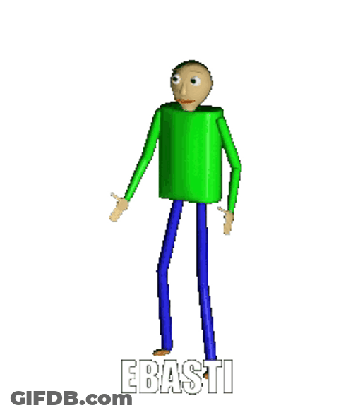 Baldi Basics Dancing Ebasti GIF