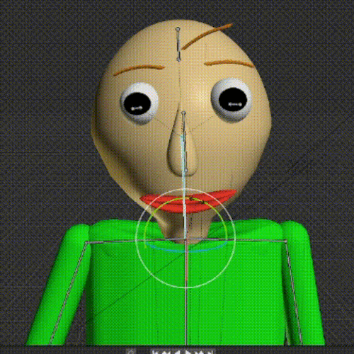Baldi Basics Head Moving Sideways GIF