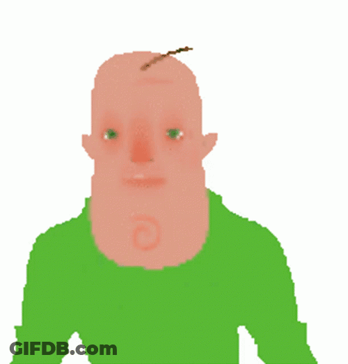 Baldi Basics Looking Angry GIF