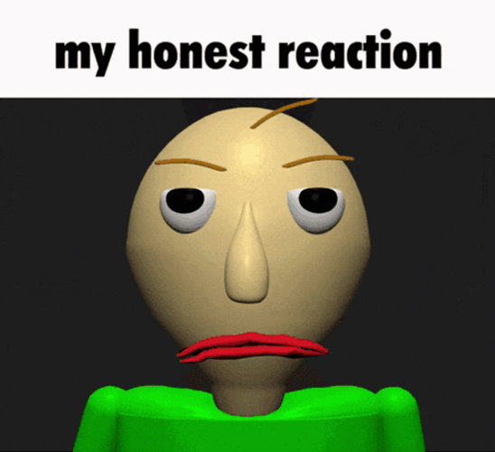 Baldi Basics My Honest Reaction GIF