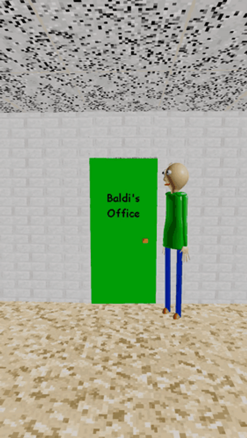 Baldi Basics Null Dancing In Classroom GIF