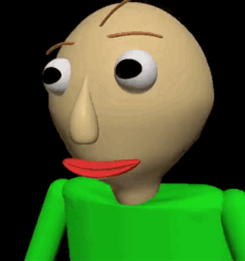 Baldi Basics Shaking One Finger GIF