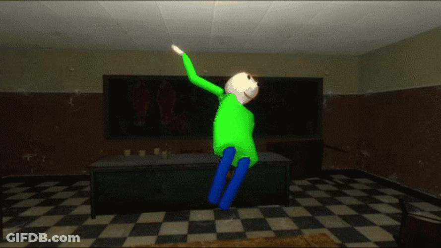 Baldi Crazy Dancing GIF