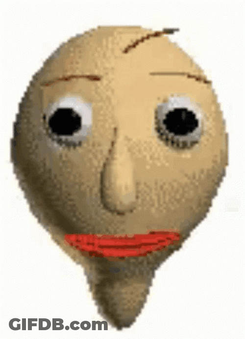 Baldi Doing Up And Down GIF