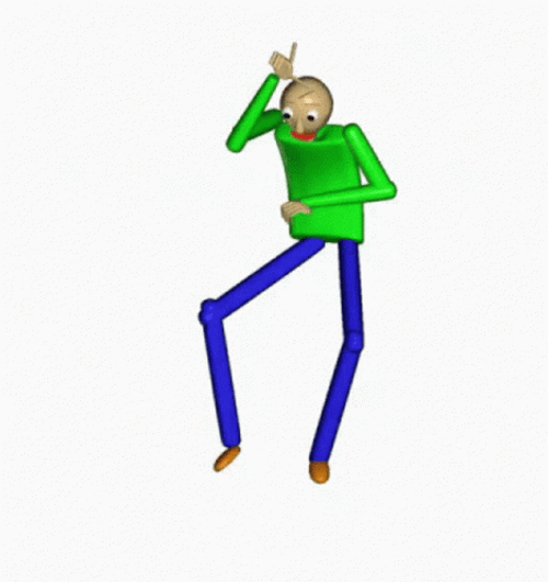 Baldi Weird Dance Moves GIF