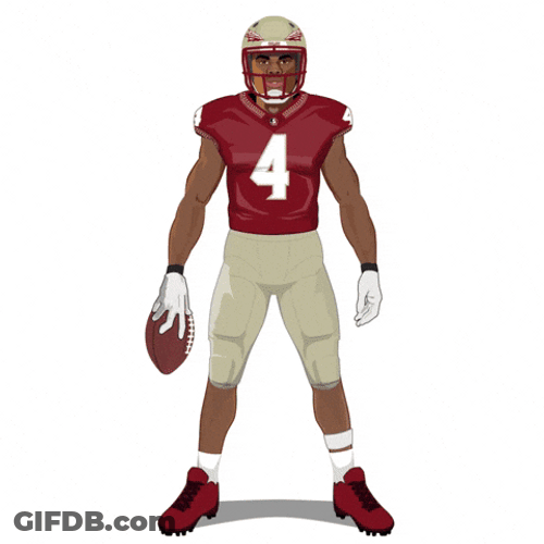 Ball Drop Cartoon Keon Coleman GIF