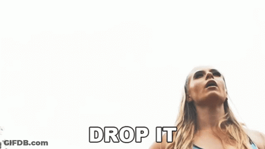 Ball Drop Sassy Lady Drop It GIF