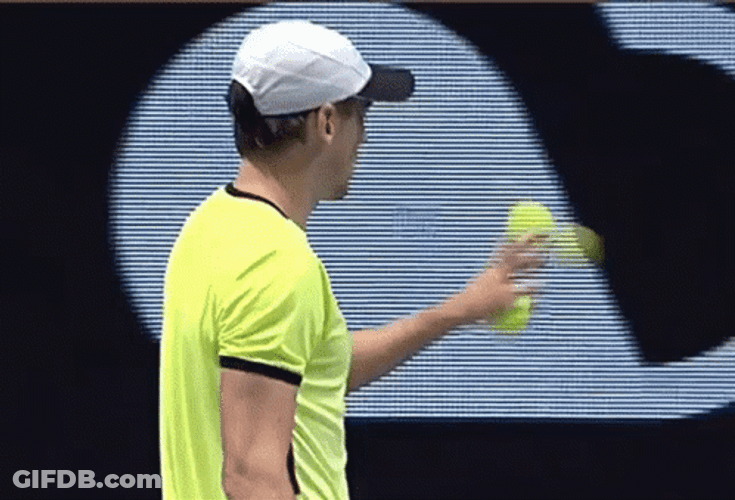 Ball Drop Tennis Player John Millman GIF