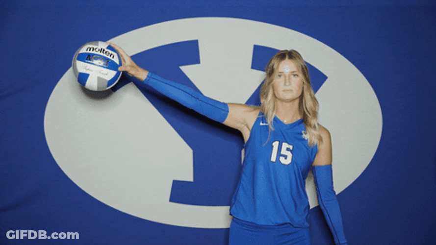 Ball Drop Women's Volleyball GIF