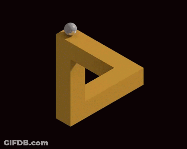 Ball On Triangle Perfect Loop GIF