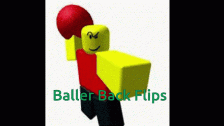 Baller Back Flips Roblox GIF