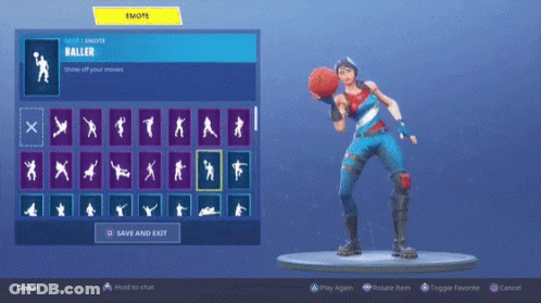 Baller Emote In Video Game GIF