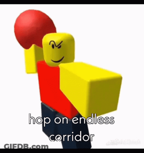 Baller Meme Hop On Endless Corridor GIF