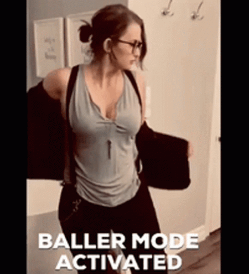 Baller Mode Activated Sassy Lady Boss GIF
