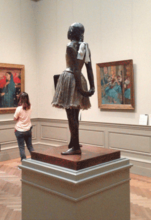 Ballerina Bronze Sculpture GIF