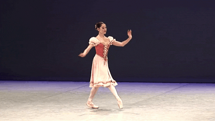 Ballet Dancer Vintage Dress GIF