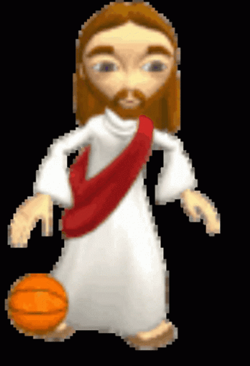 Ballin Jesus Dribbling GIF