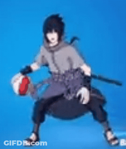 Ballin Sasuke Uchiha Fortnite Dance Meme GIF