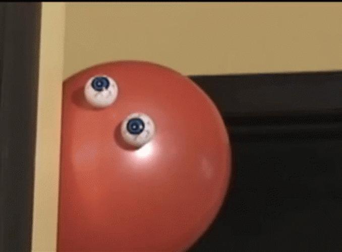 Balloon With Eyes GIF