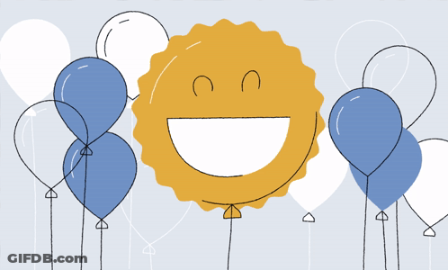 Balloon With Smiling Face GIF