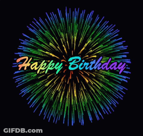 Balloons With Happy Birthday Words GIF
