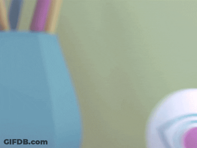 Balls With Eyes As Newton Pendulum GIF