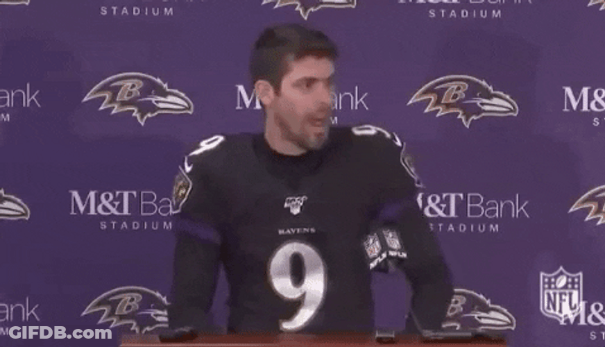 Baltimore Ravens Justin Tucker Big Truss GIF
