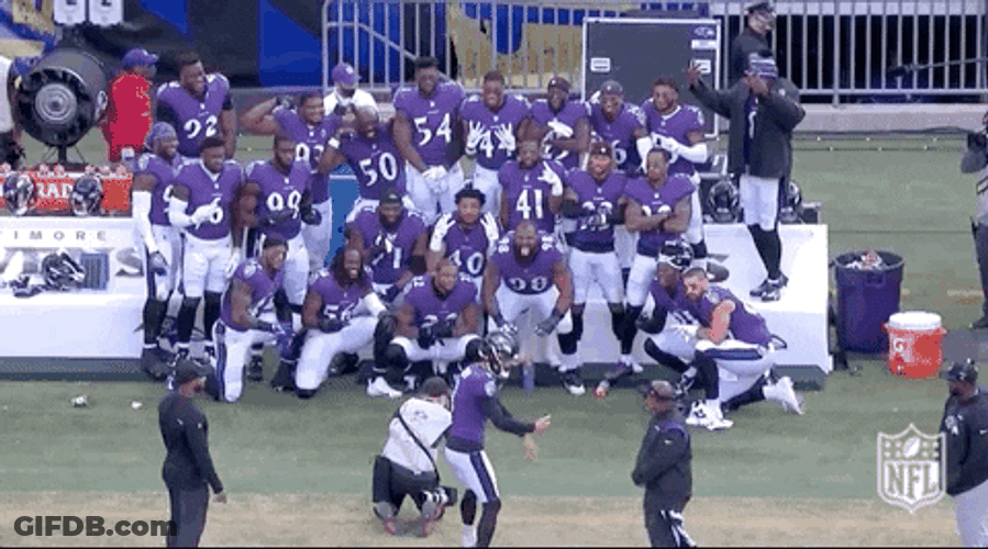 Baltimore Ravens Justin Tucker Group Picture GIF