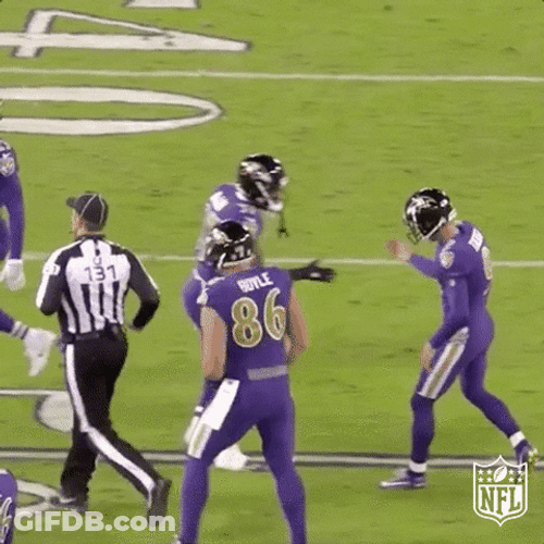 Baltimore Ravens Justin Tucker Hand Shake GIF