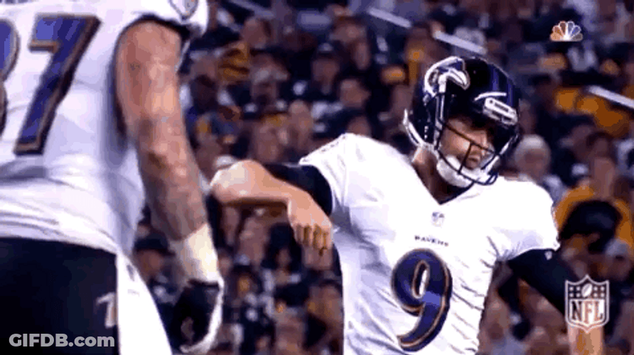 Baltimore Ravens Justin Tucker Hand Swing GIF