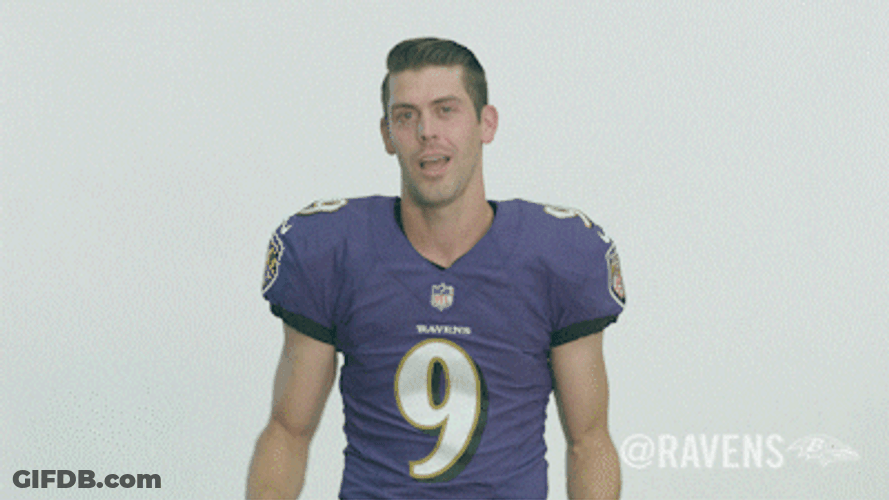 Baltimore Ravens Justin Tucker Shoulder Shrug GIF