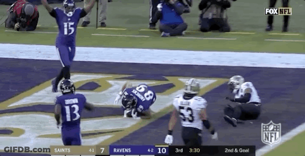 Baltimore Ravens Mark Andrews Cheering GIF
