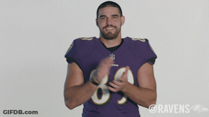 Baltimore Ravens Mark Andrews Clapping GIF