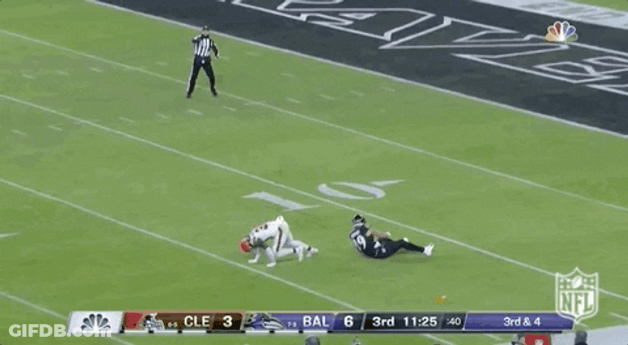 Baltimore Ravens Mark Andrews Cute Throwing Ball GIF