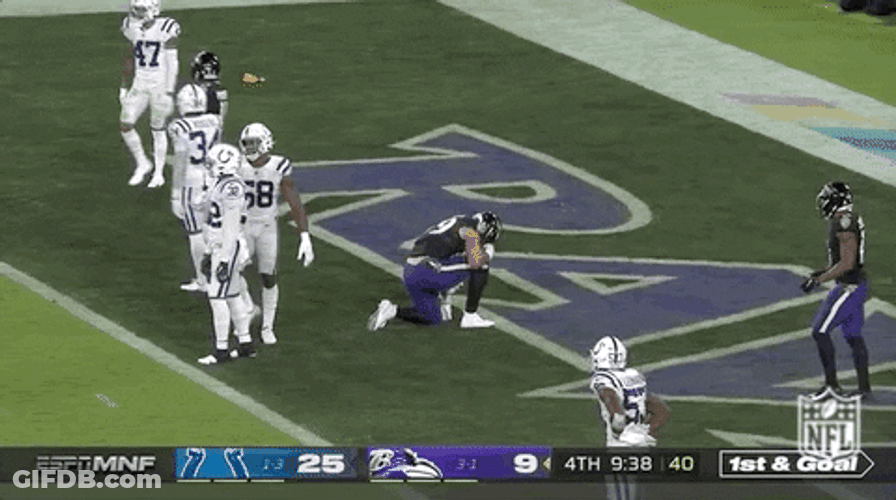 Baltimore Ravens Mark Andrews Kneel Down GIF
