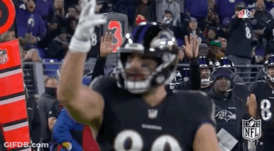 Baltimore Ravens Mark Andrews Nodding GIF