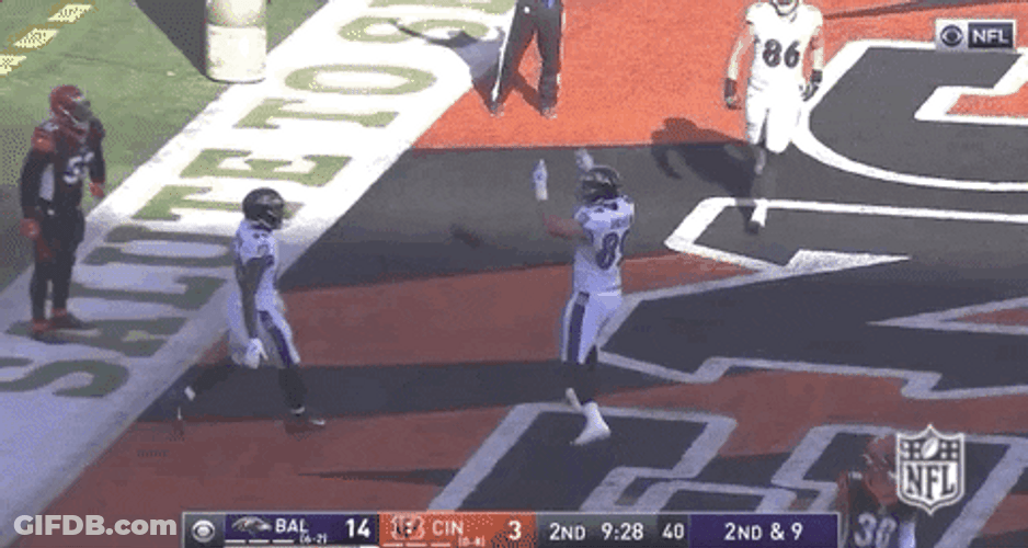 Baltimore Ravens Mark Andrews Touchdown Cheer GIF
