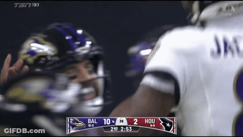 Baltimore Ravens Vs New England Patriots Football Game GIF