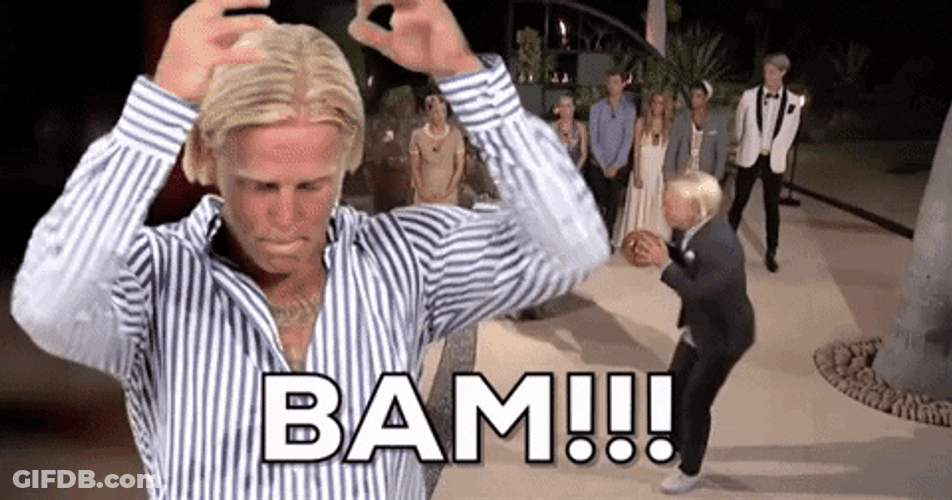 Bam Drop It Like Hot Paradise Hotel GIF